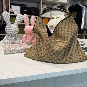 Gucci Brown Monogram Women's Hobo Bag